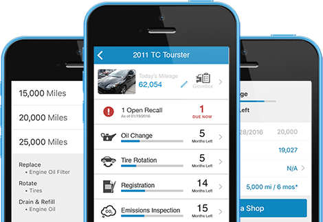 Phones with the Car Care app installed